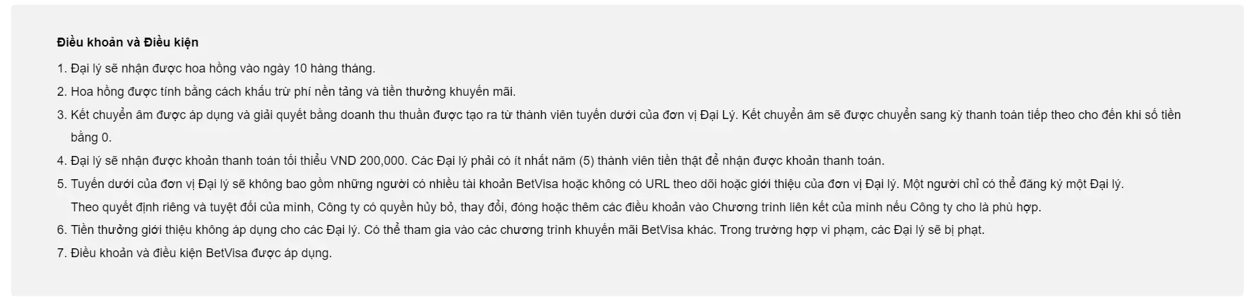 Chương trình Đại lý Betvisa: Hoa Hồng Hấp Dẫn