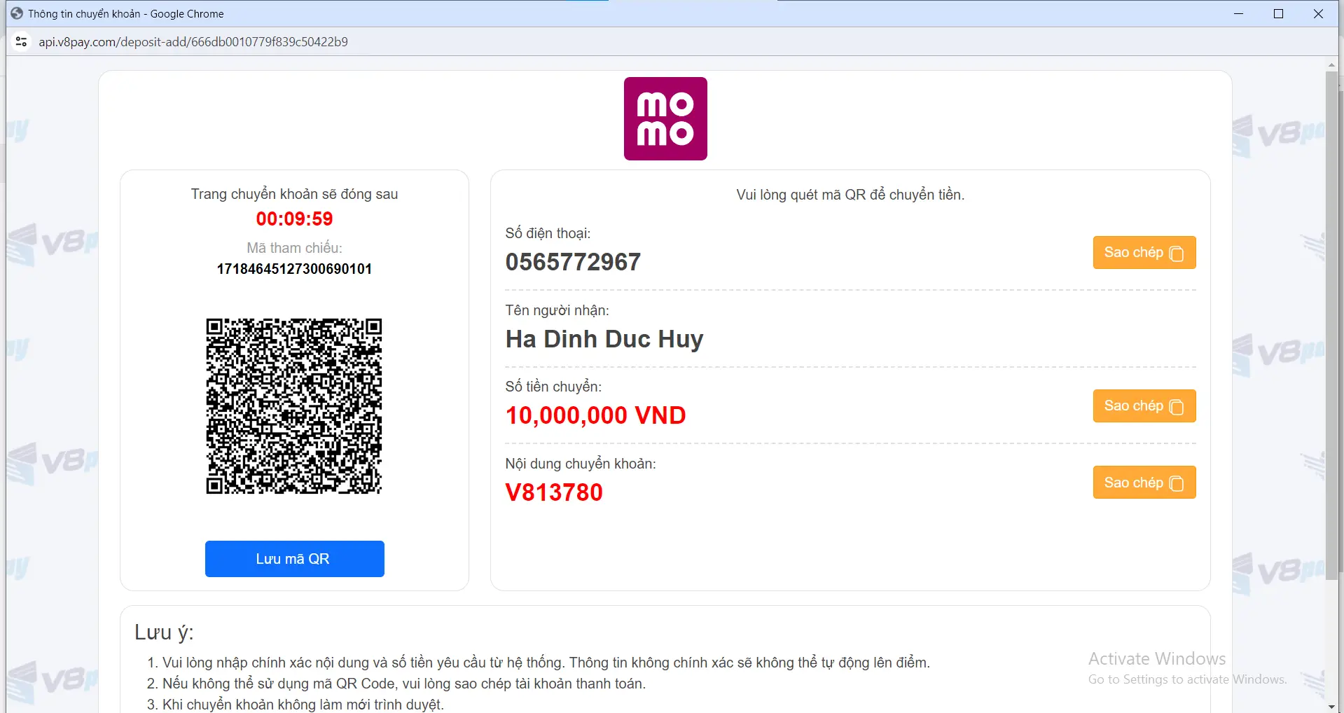 Hướng dẫn nạp tiền BETVISA từ A đến Z