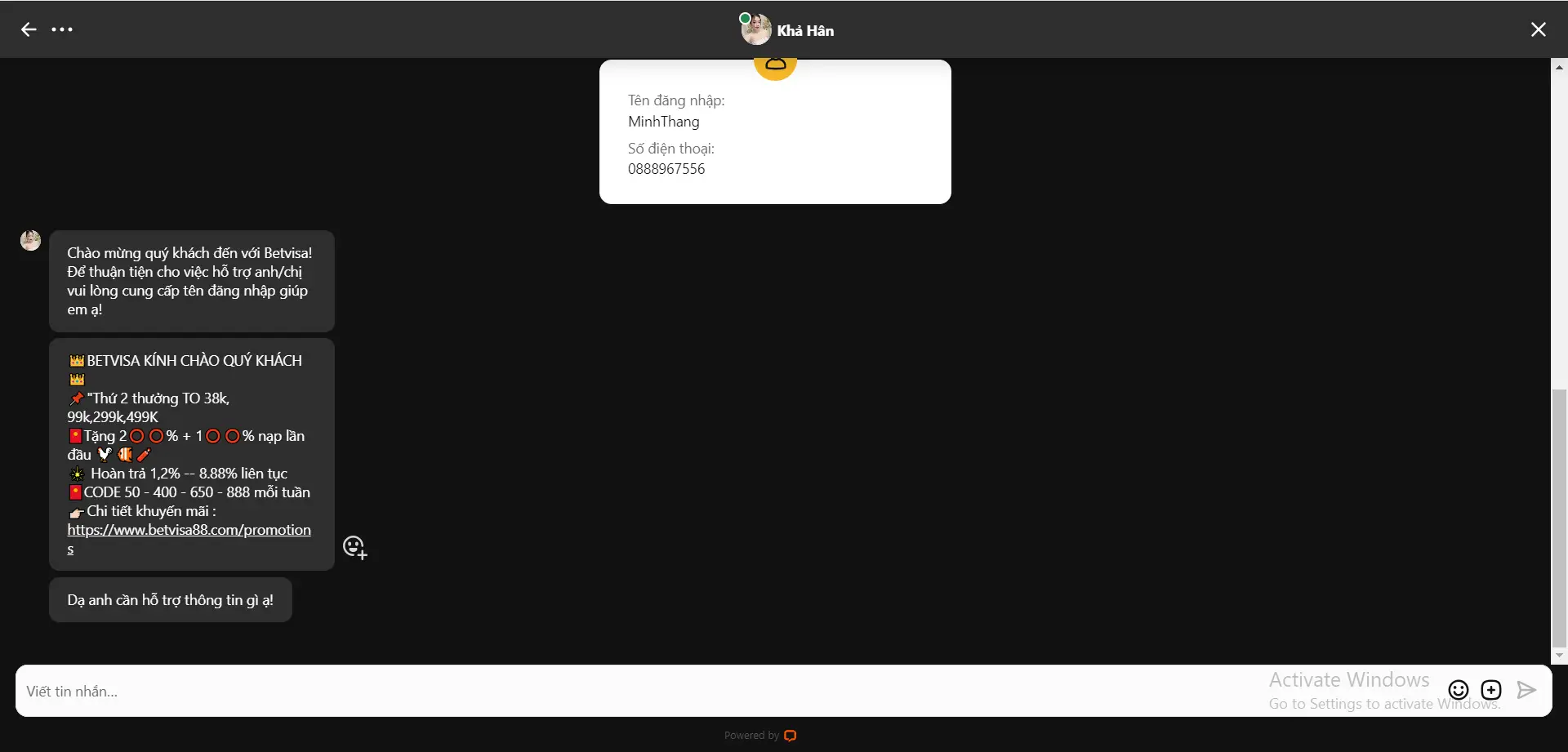 Hướng Dẫn Xử Lý Khi Quên Điền Ghi Chú Nạp Tiền Betvisa