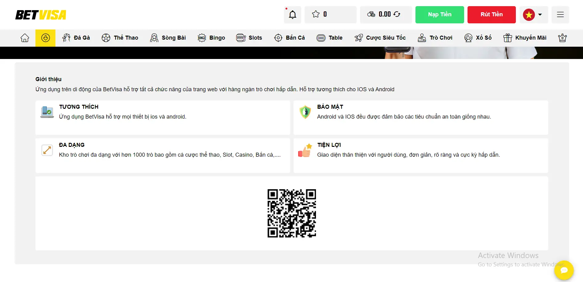 Tải App Betvisa - Hướng dẫn chi tiết cho Android & iOS